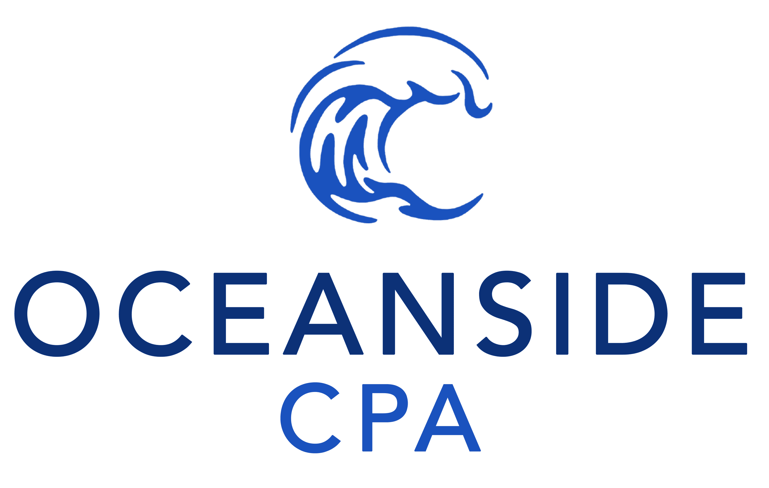 Logo of Oceanside CPA LLC, a professional accounting firm specializing in tax planning, consulting, preparation, bookkeeping, payroll services, and client advisory solutions.